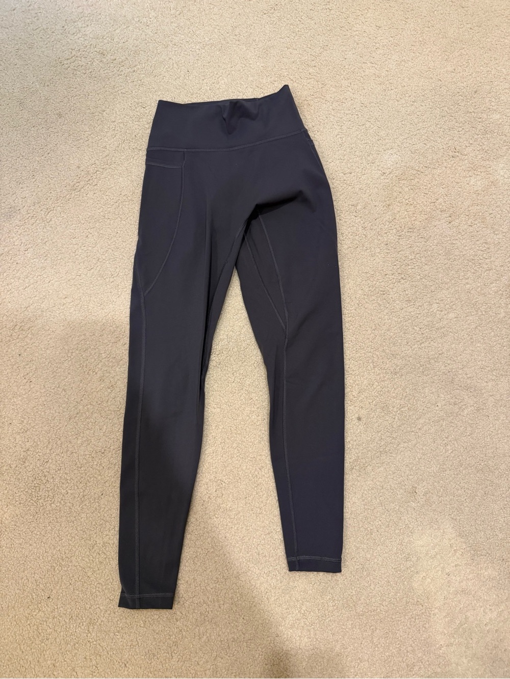 LSKD High-Waist Fusion Leggings w pockets  in night shadow, size small